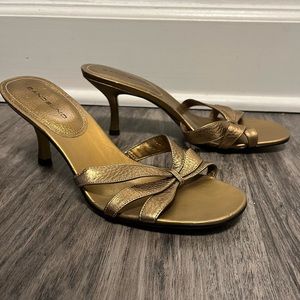 Bandolino gold high heel sandals
